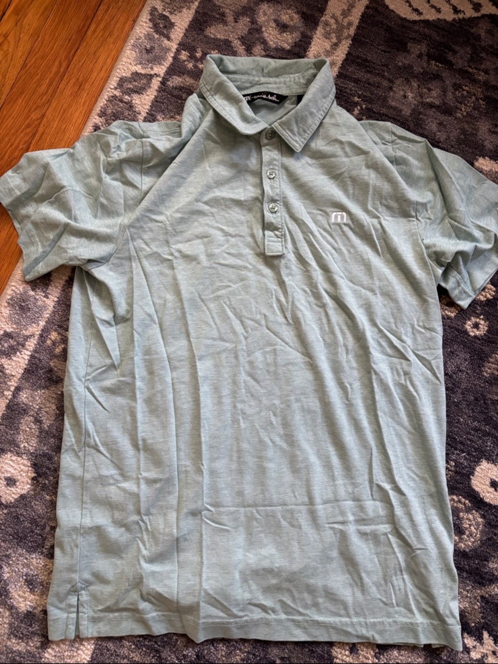 Travis Mathew Sage Green Men's Polo
